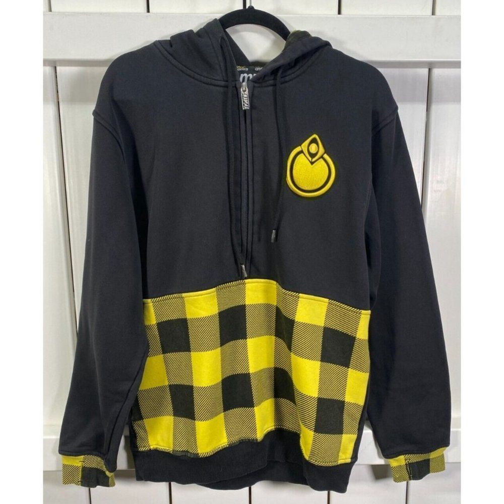 Nomis Adult Hoodie Black Yellow Size Medium